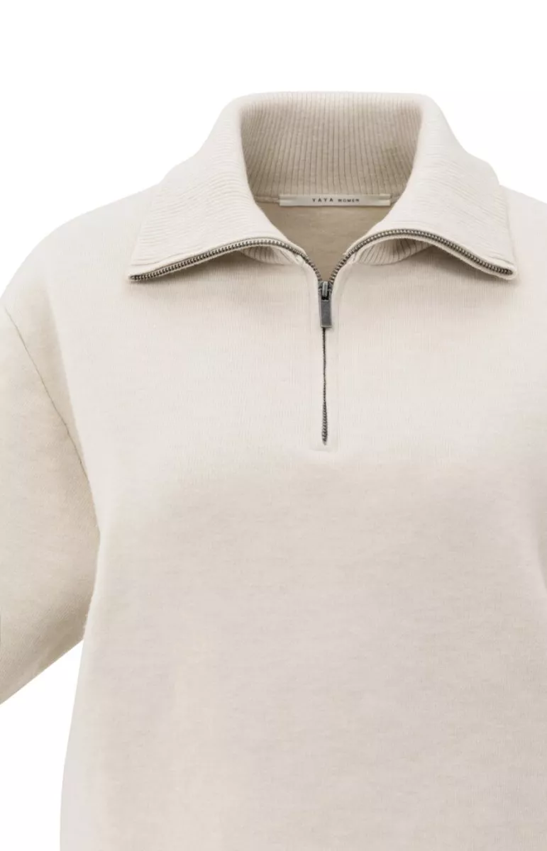 yaya-short-sleeve-sweater-with-coll-polyester-acrylic-polyamide-elastan-99005-01-000490-509-99005-wit-combinaties-4 YAYA-Short sleeve sweater with coll; Polyester/Acrylic/Polyamide/Elastan; 99005-01-000490-509-99005-WIT COMBINATIES