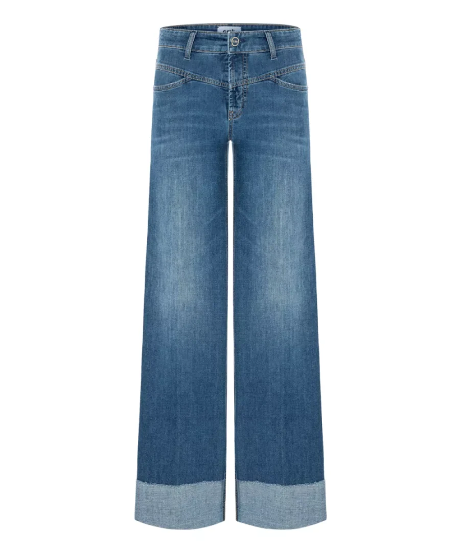 CAMBIO-Antonia-9150 0005 03-5125 Mid blue splint-DENIM