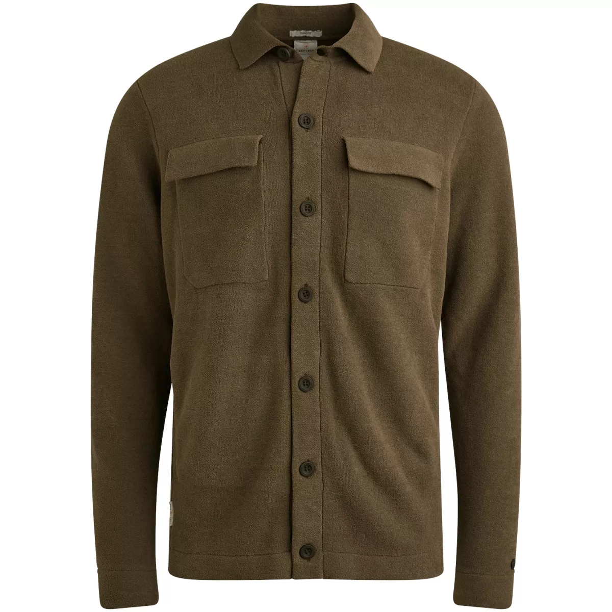 CAST IRON-Button jacket soft blend-CKC2509342-6444 Crocodile-GROEN