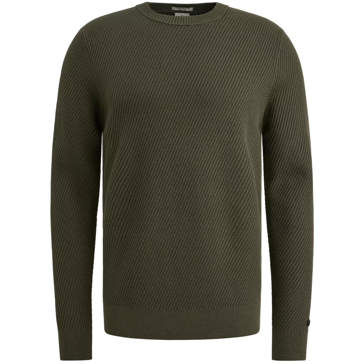 CAST IRON-Crewneck soft blend-CKW2510340-6513 Kambaba-GROEN