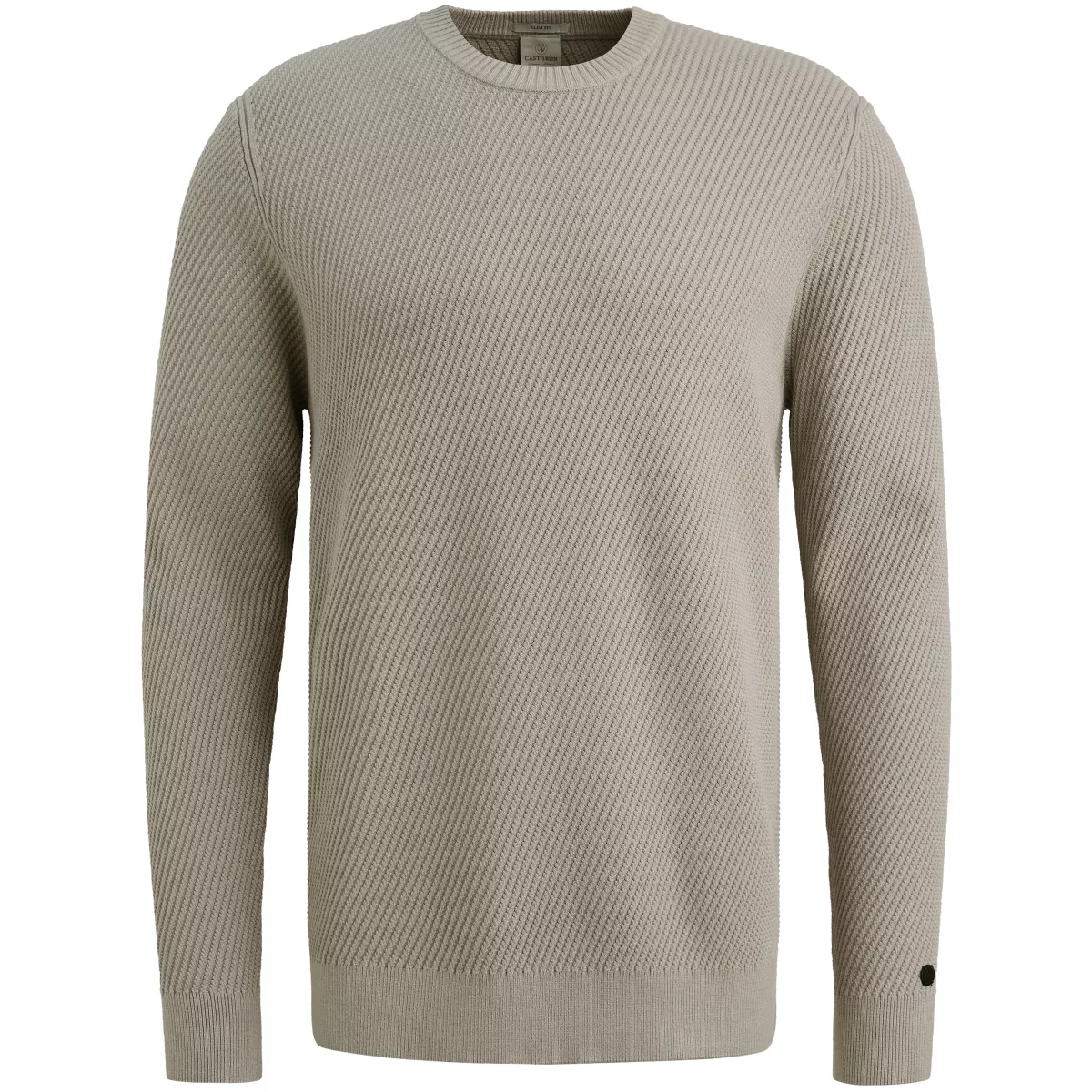 CAST IRON-Crewneck soft blend-CKW2510340-9031 Drizzle-BLAUW