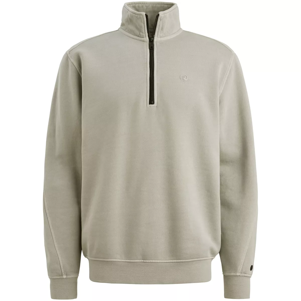 CAST IRON-Half zip collar regular fit halfzip-CSW2510446-9031 Drizzle-GRIJS