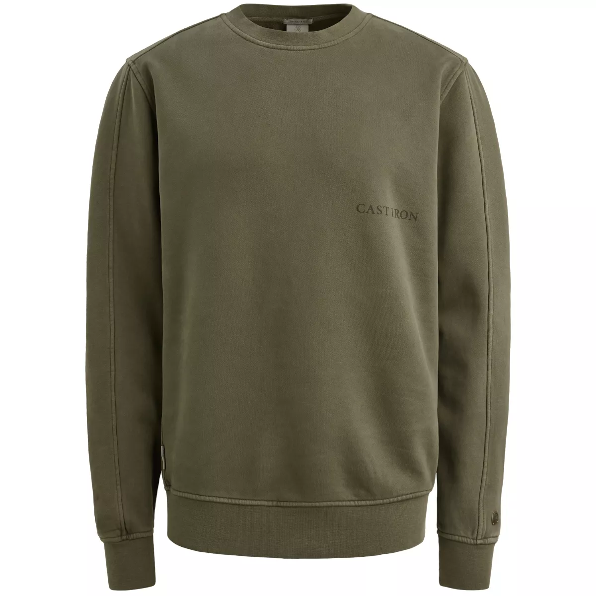 CAST IRON-Long sleeve r-neck relaxed fit swe-CSW2510445-6513 Kambaba-GROEN