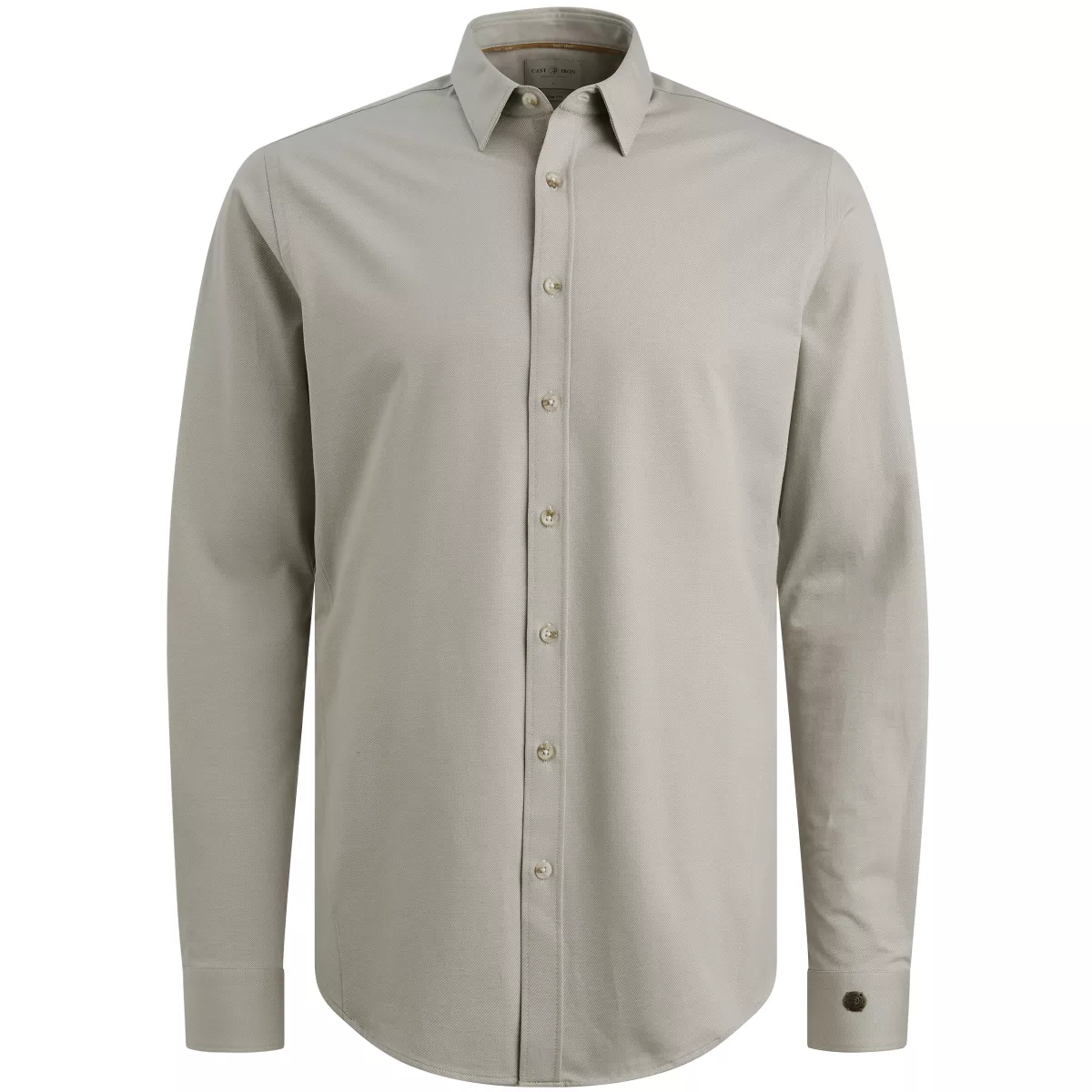 CAST IRON-LONG SLEEVE SHIRT Twill Jersey 2 t-CSI2510250-9031 Drizzle-BLAUW