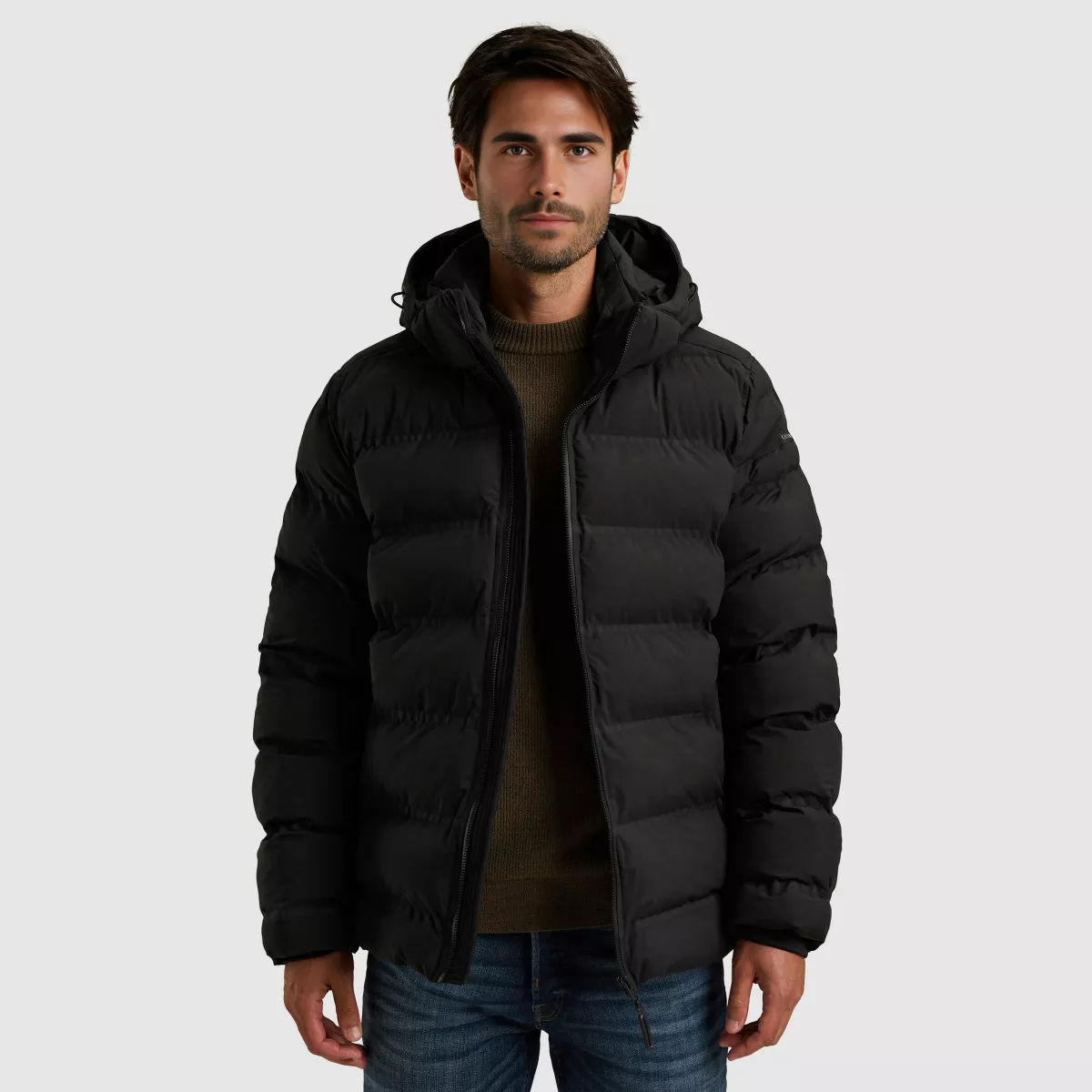 CAST IRON-Short jacket 2L softshell heatseal-CJA2509145-9067-ZWART