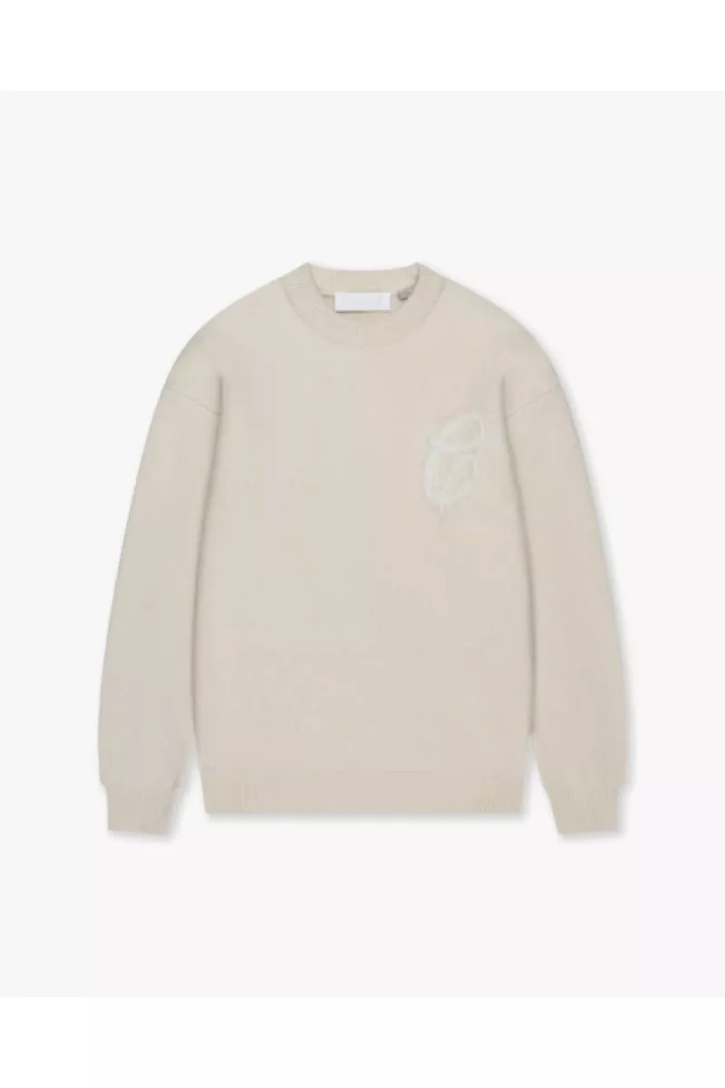 Croyez-Fluffy essence knit sweater-CR2-FW25-05-2102 Cream-CREME