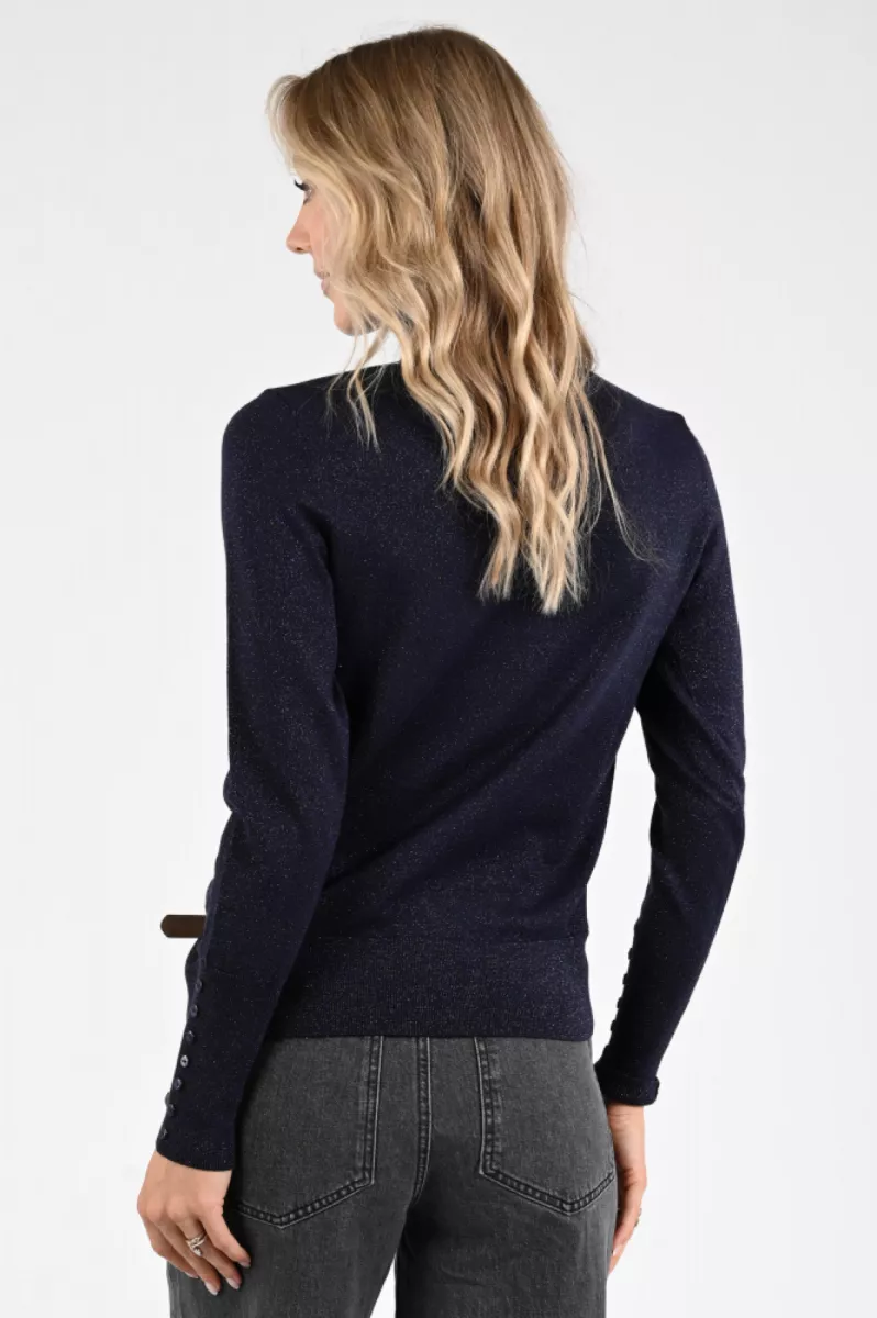 EMOTIONS-Rollneck pullover IS lurex-225105-209 Navy-NAVY