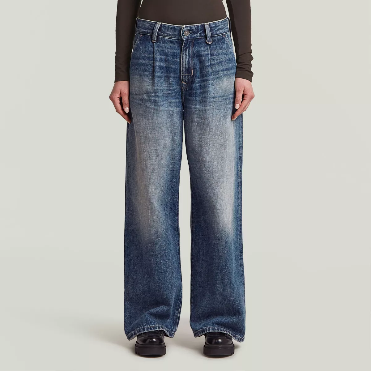 G-STAR-Skater chino high loose WMN-D27708-d776-H465 Faded typhoon-DENIM