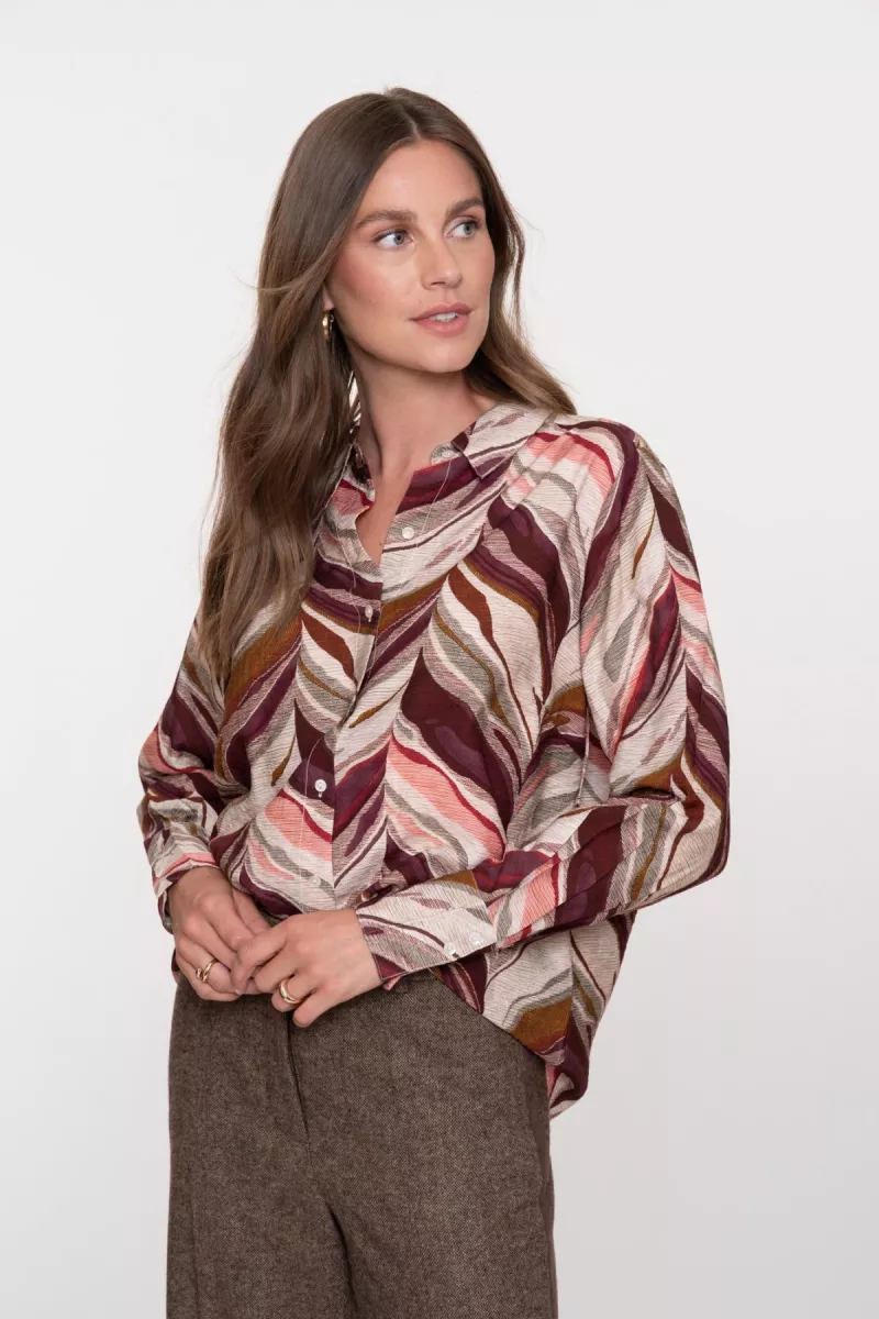 geisha-blouse-53851-81-485-port-pink-bordeaux-3 GEISHA-Blouse-53851-81-485 port/pink-BORDEAUX