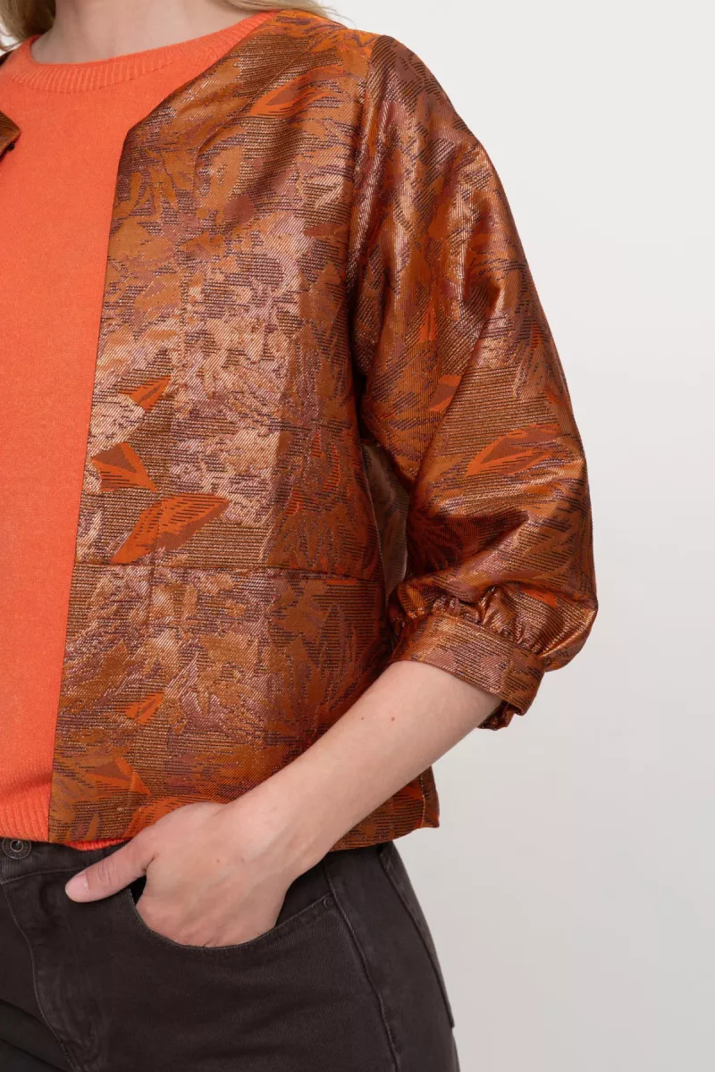 GEISHA-Gilet-55880-20-201 burned orang-ORANJE