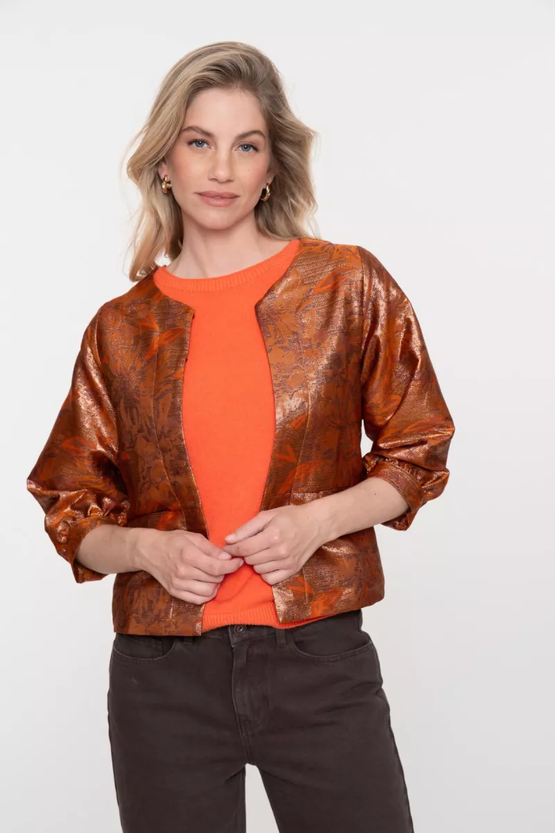 GEISHA-Gilet-55880-20-201 burned orang-ORANJE