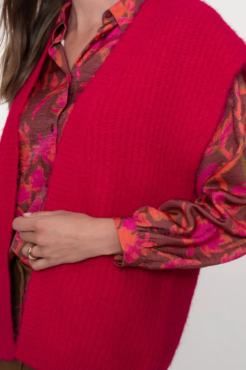 geisha-gilet-hairy-54830-29-445-fuchsia-fuchsia-2 GEISHA-Gilet hairy-54830-29-445 fuchsia-FUCHSIA