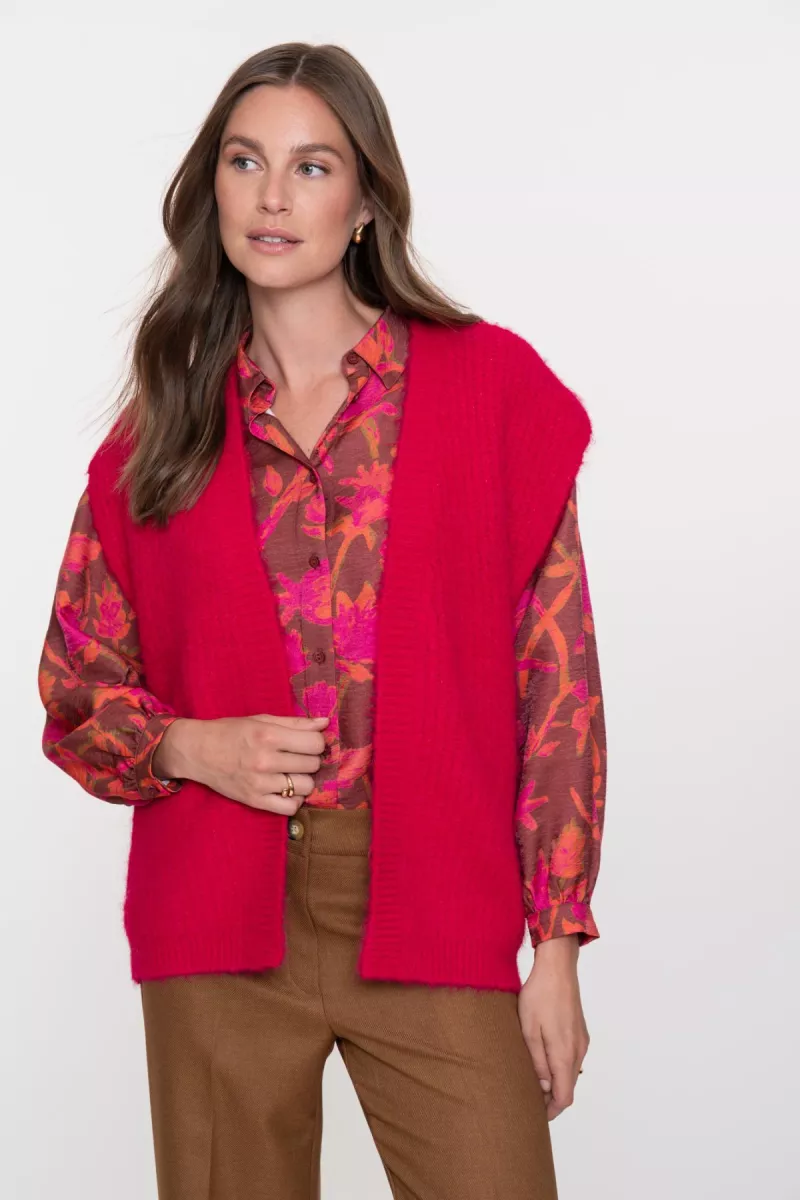 geisha-gilet-hairy-54830-29-445-fuchsia-fuchsia-3 GEISHA-Gilet hairy-54830-29-445 fuchsia-FUCHSIA