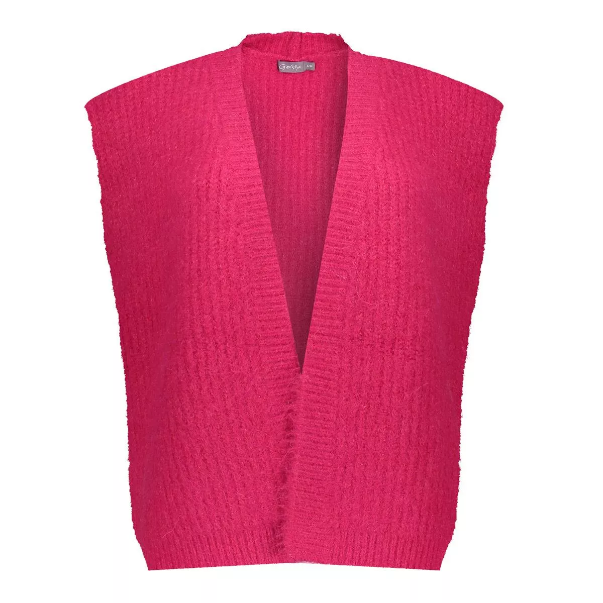 GEISHA-Gilet hairy-54830-29-445 fuchsia-FUCHSIA