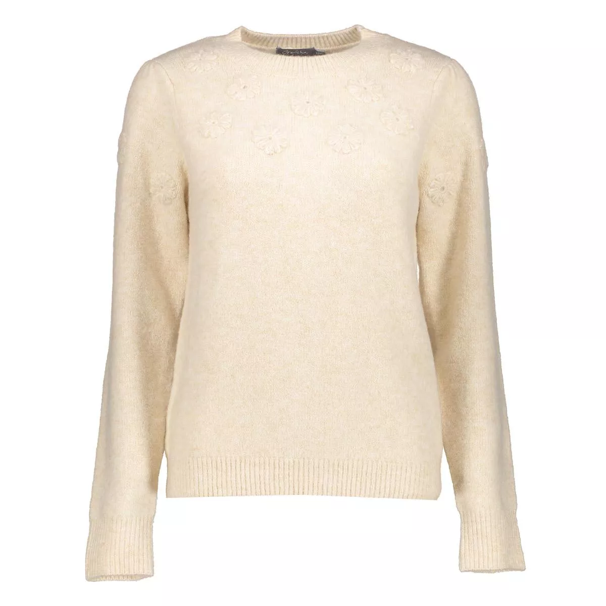 GEISHA-Pullover flowers-54849-14-720 sand-ZAND