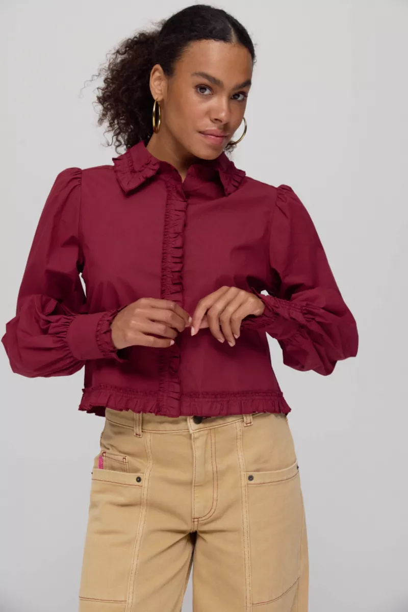 Harper & Yve-Ellie-AW25P603-317 Wine berry-ROOD