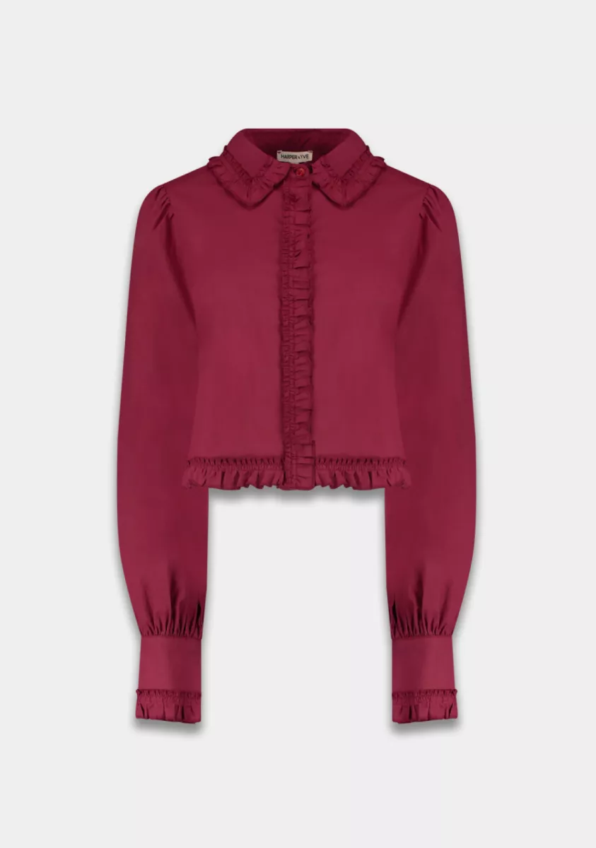 Harper & Yve-Ellie-AW25P603-317 Wine berry-ROOD
