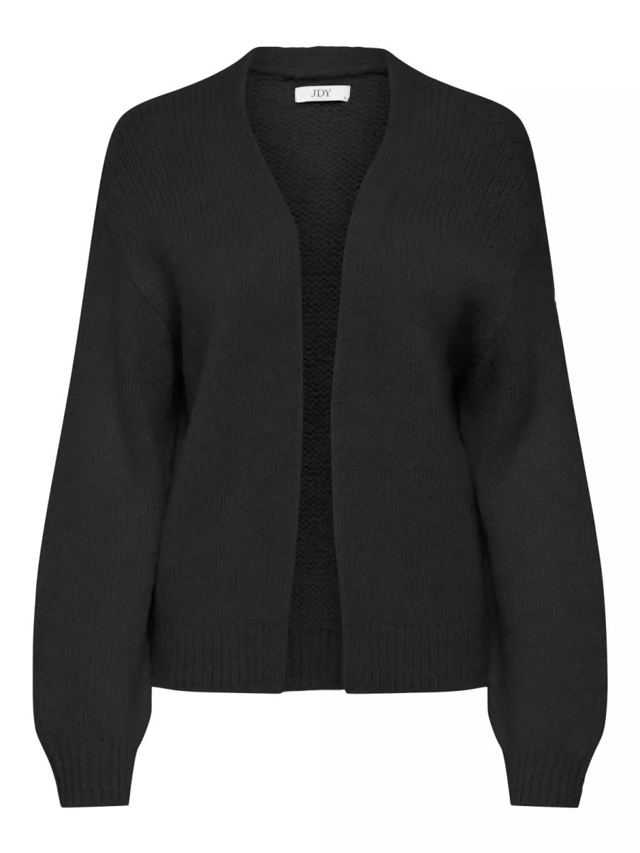 JDY-JDYDINEA L/S SOLID CARDIGAN KNT-15268468-Black-BLACK