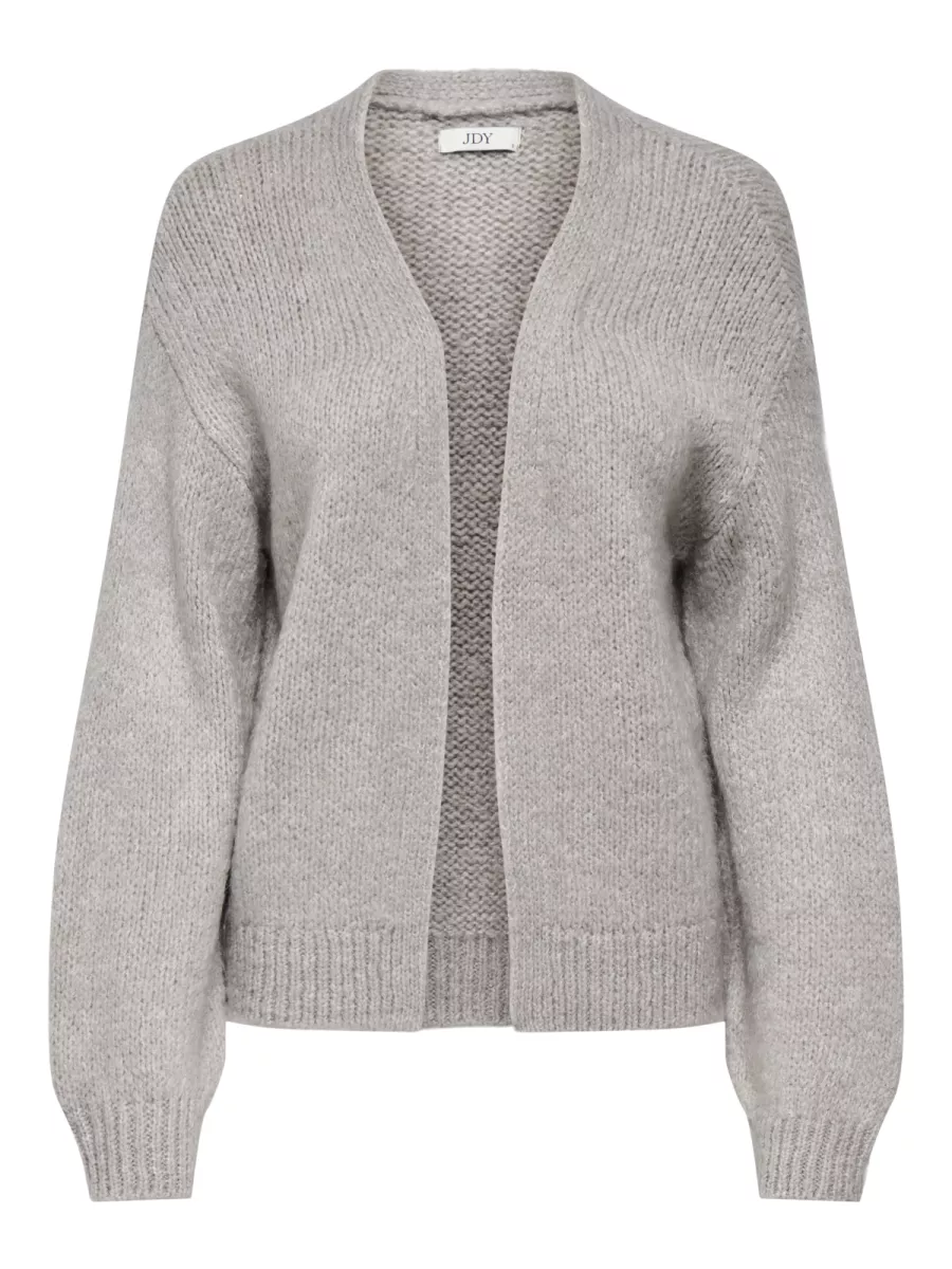 JDY-JDYDINEA L/S SOLID CARDIGAN KNT-15268468-Chateau Gray-KIT