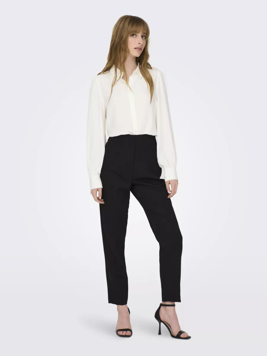JDY-JDYDIVYA LIFE L/S PUFF SHIRT WVN DI-15283183-Cloud Dancer-CREME