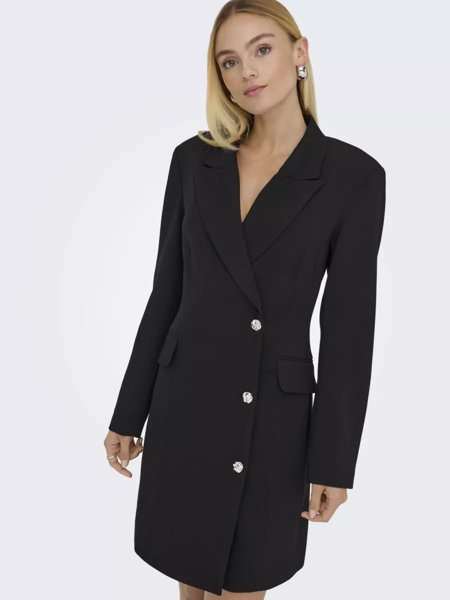 JDY-JDYJANET L/S BLAZER DRESS TLR-15359746-Black-BLACK