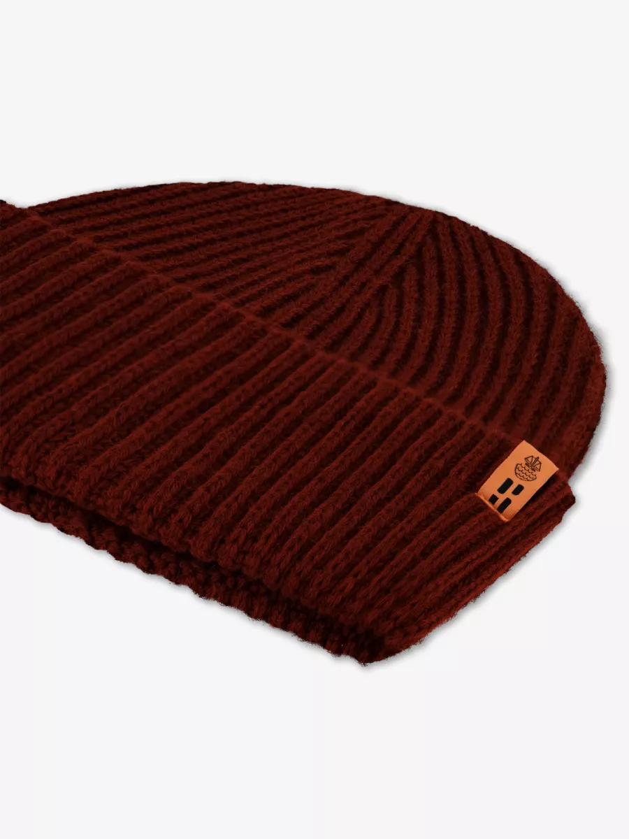 Law of the Sea-Law of the sea X Powderbaas merino beanie-10293-Sable-DONKER ROOD
