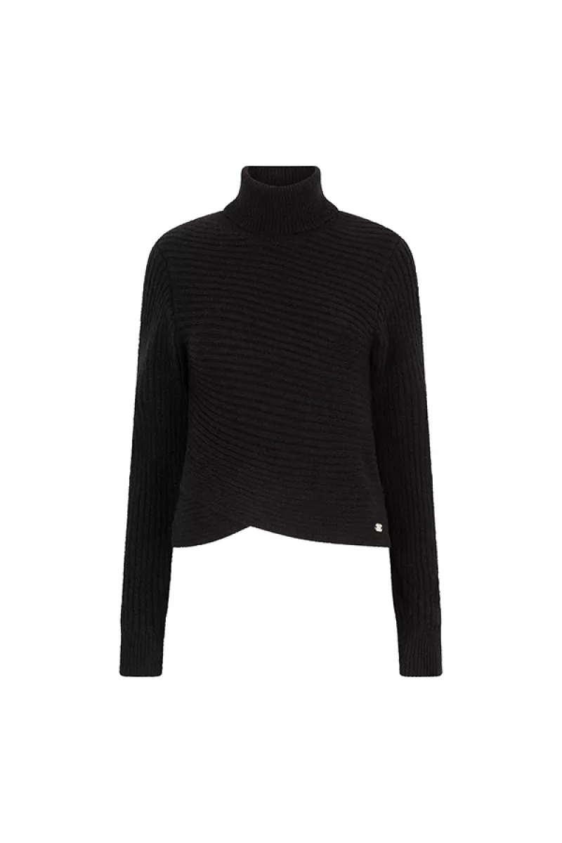LOFTY MANNER-Coltrui-QK04.1-KW - Sweater Katja-600 Black-BLACK