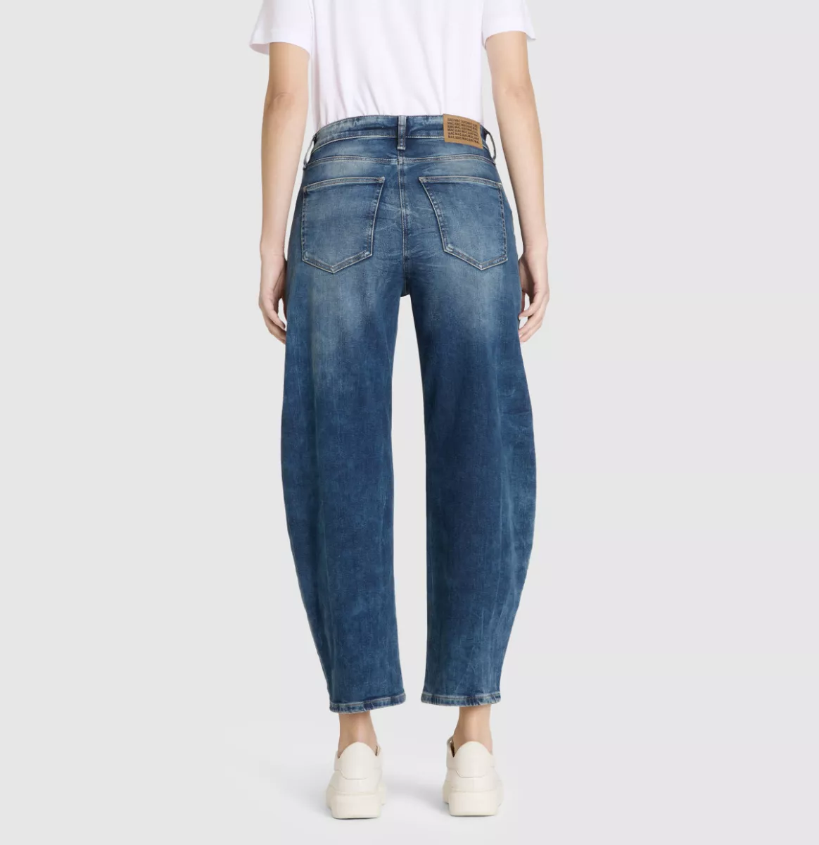 MAC-DANNI; L; D681; Trousers MAC Ladies-0389L311090-D681 Stormy tinted-BLAUW