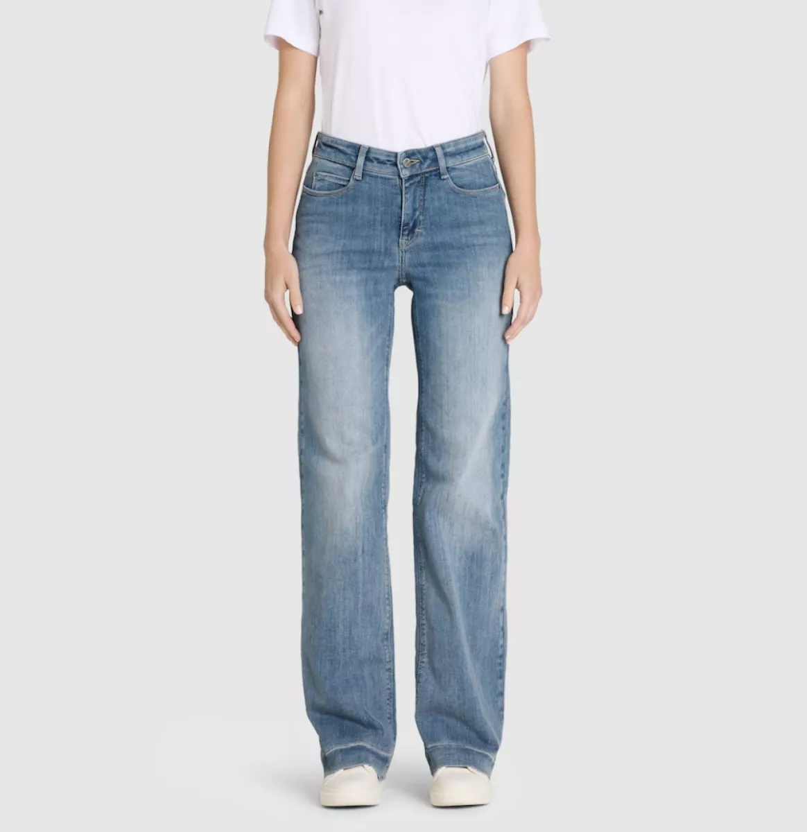 MAC-DREAM WIDE; 4; Trousers MAC Ladies-0358L543990-D403-LICHT BLAUW