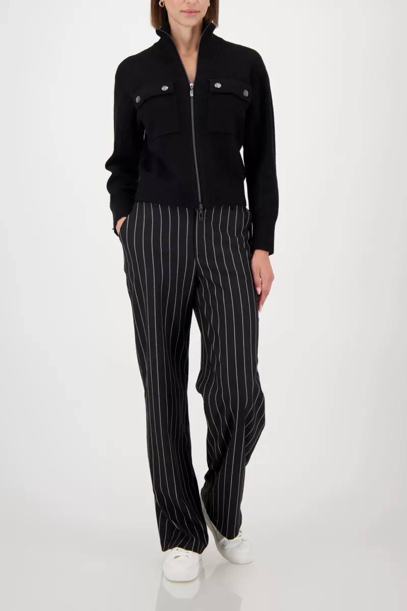 monari-cardigan-with-flap-pockets-809617-999-black-zwart-4 Monari-Cardigan with flap pockets-809617-999 Black-ZWART