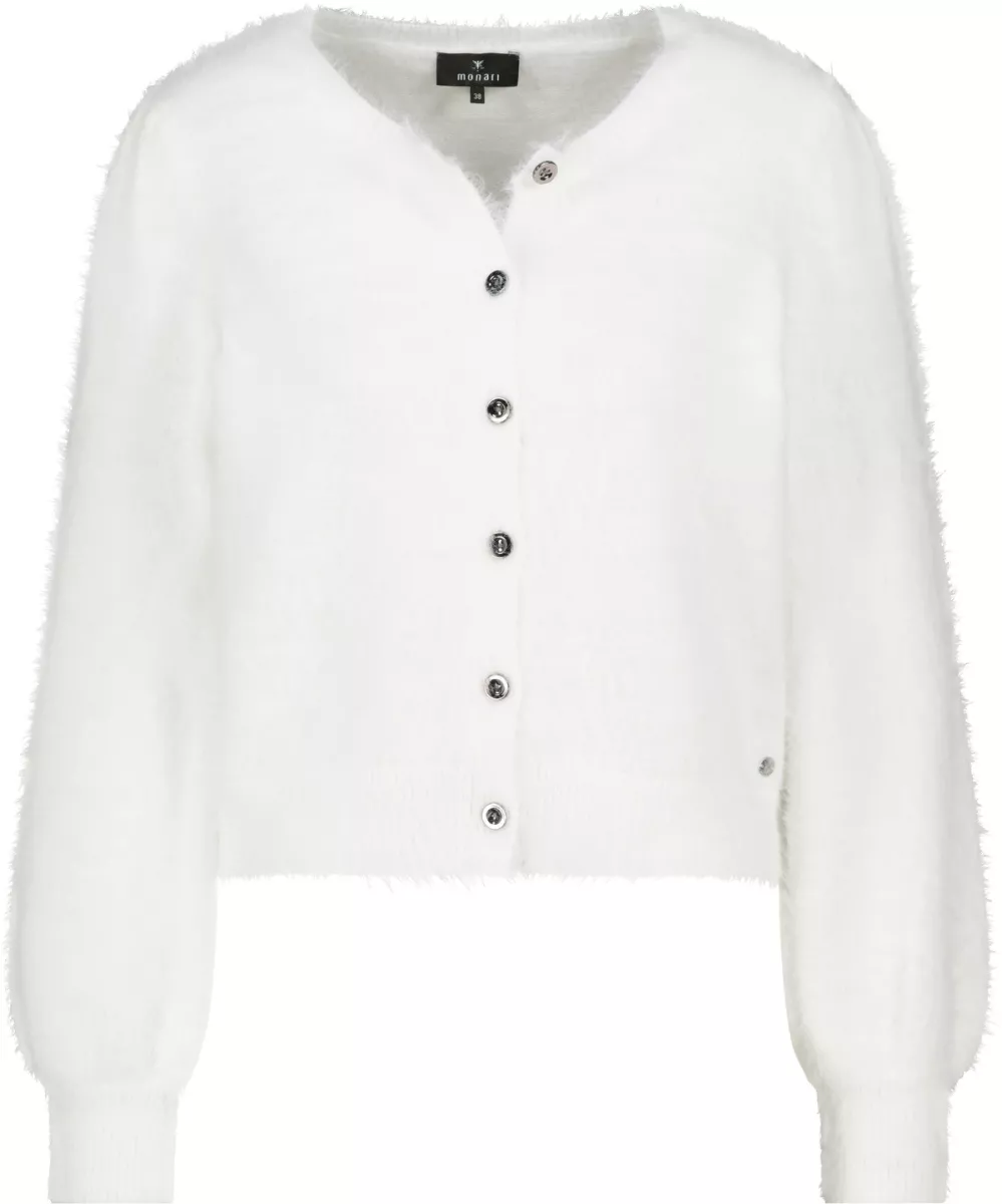 monari-fluffy-cardigan-809569-102-off-white-off-white-4 Monari-Fluffy cardigan-809569-102 Off white-OFF WHITE