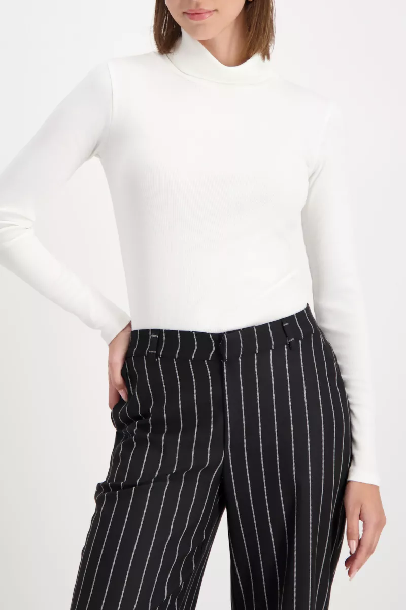 Monari-Long sleeved shirt with turtleneck-809437-102 Off white-OFF WHITE