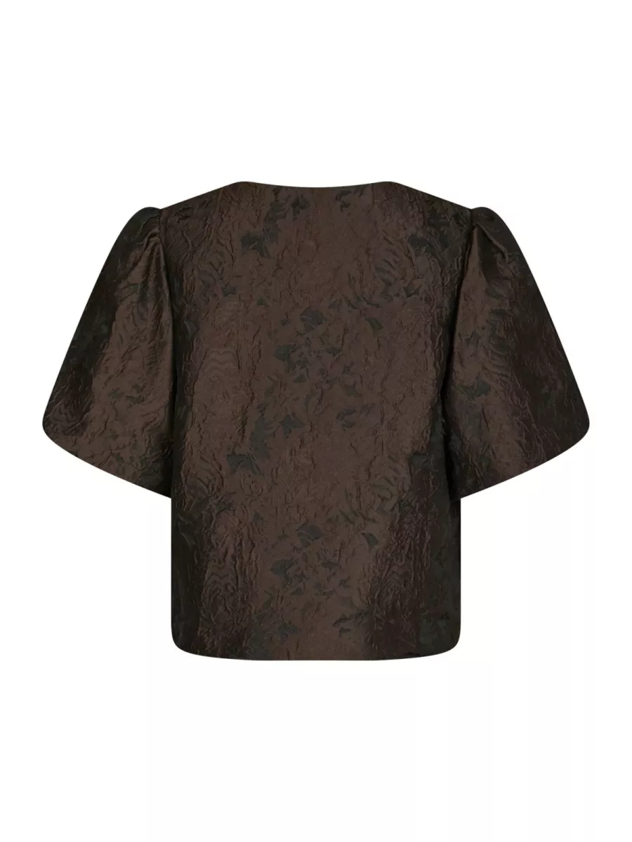 neo-noir-aisa-brocade-blouse-166369-676-dark-brown-bruin-4 Neo Noir-Aisa Brocade Blouse-166369-676 Dark Brown-BRUIN