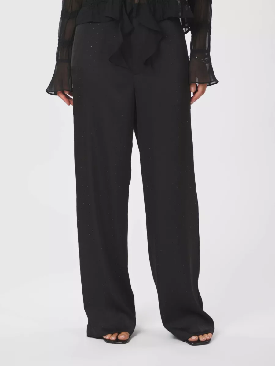 Neo Noir-Emmett Heavy Sateen Bedaz Pants-167037-100 Black-ZWART