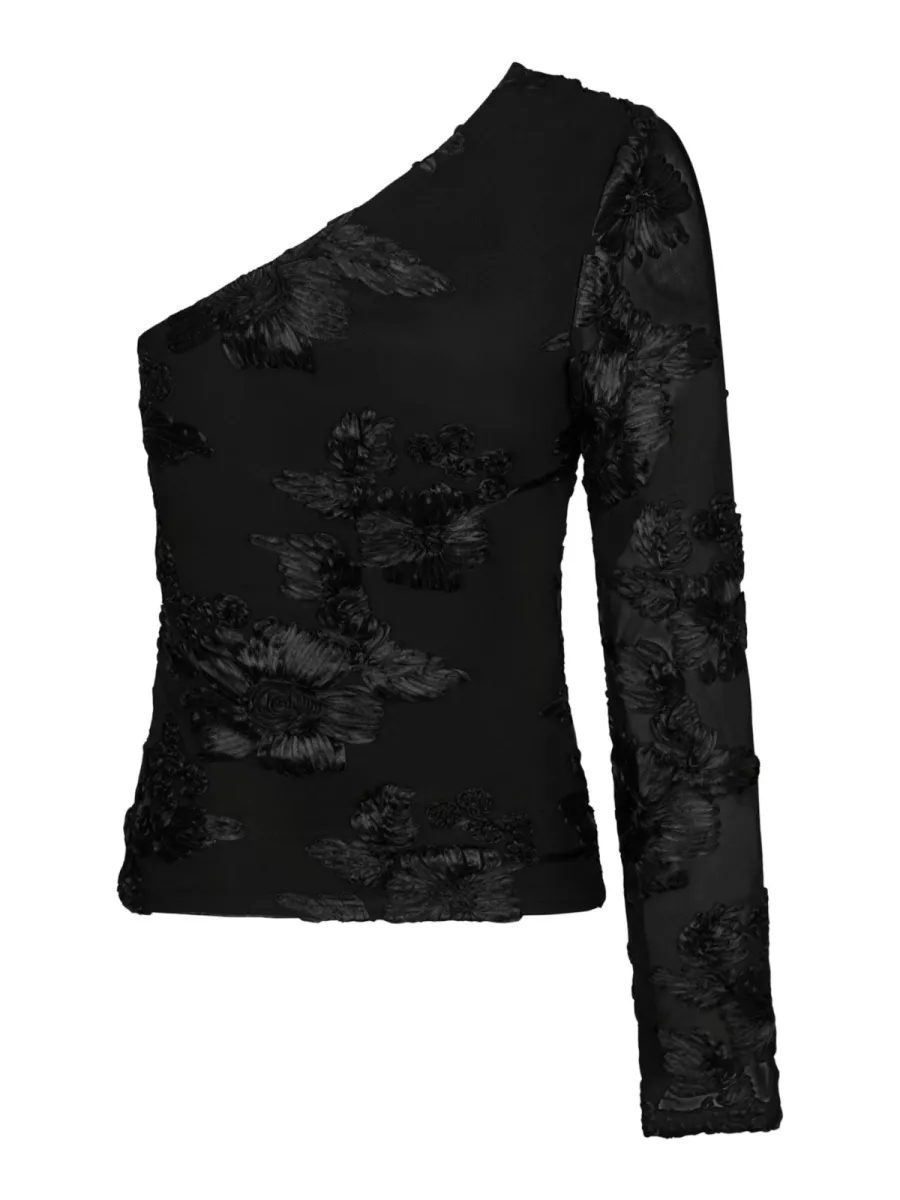 neo-noir-friana-big-flower-mesh-blouse-167272-100-black-zwart-4 Neo Noir-Friana Big Flower Mesh Blouse-167272-100 Black-ZWART