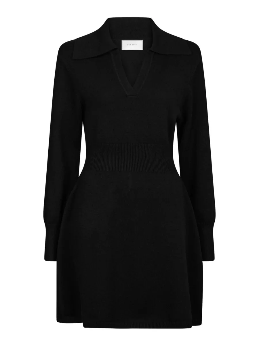 Neo Noir-Melia Knit Dress-164954-100 Black-BLACK