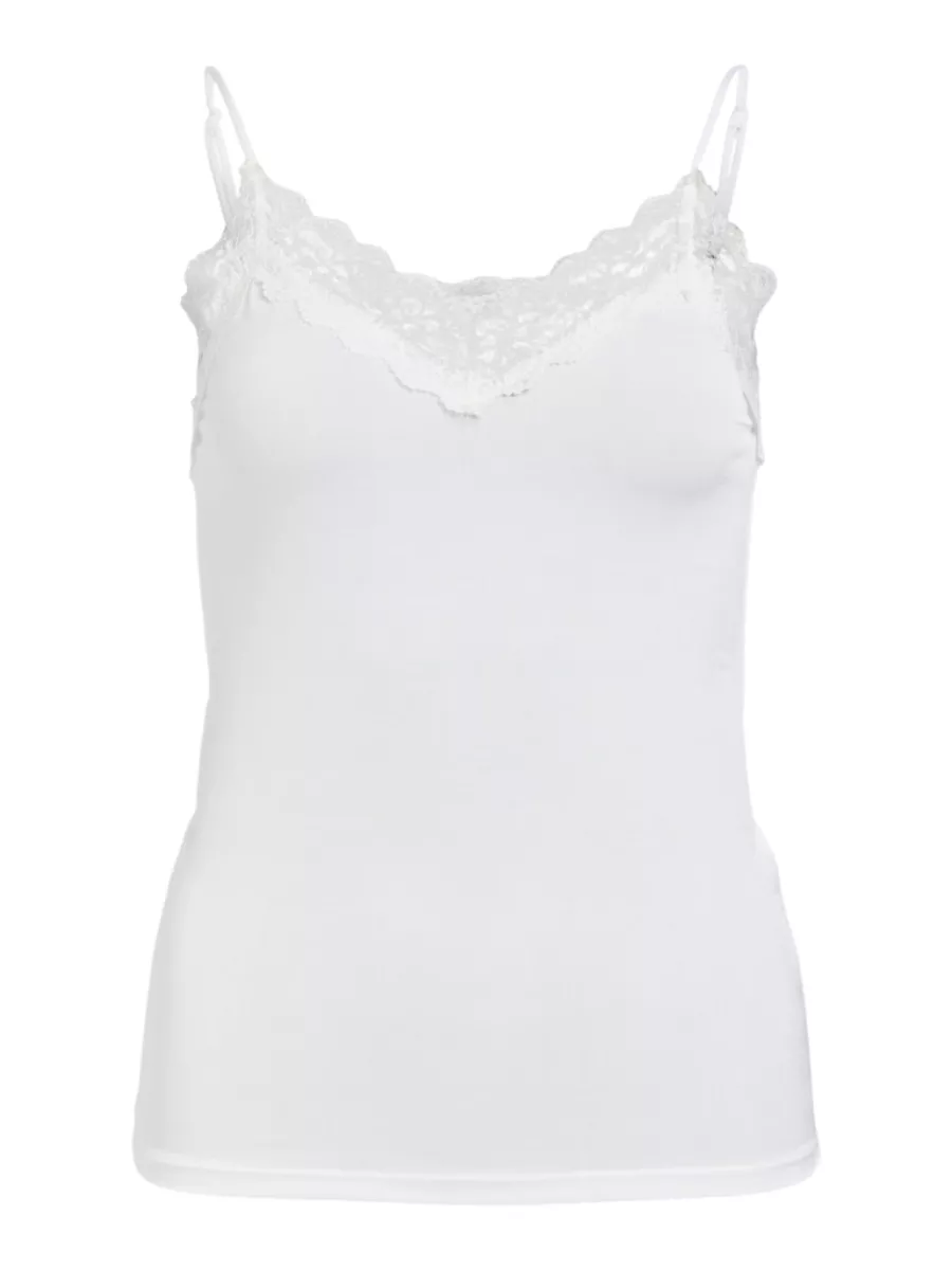 OBJECT-OBJLEENA SUS LACE SINGLET-23046363-White-WIT