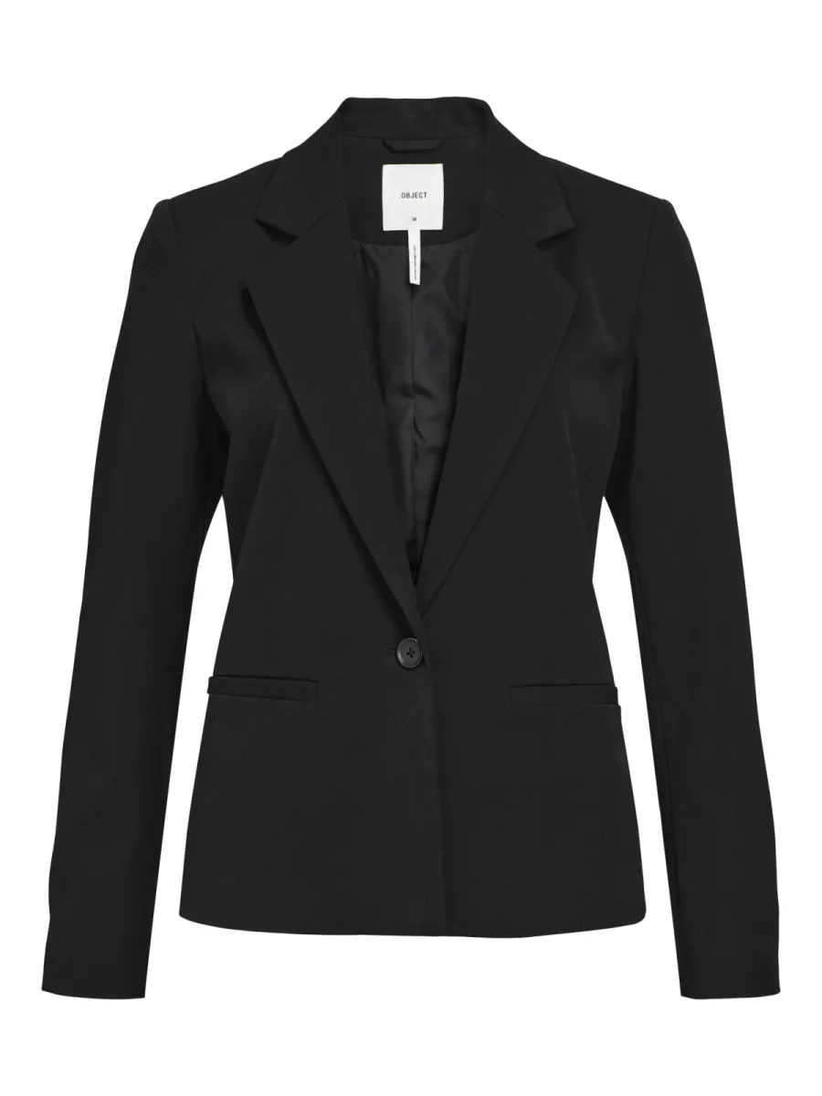 OBJECT-OBJLISA L/S BUTTON BLAZER NOOS-23043420-Black-BLACK