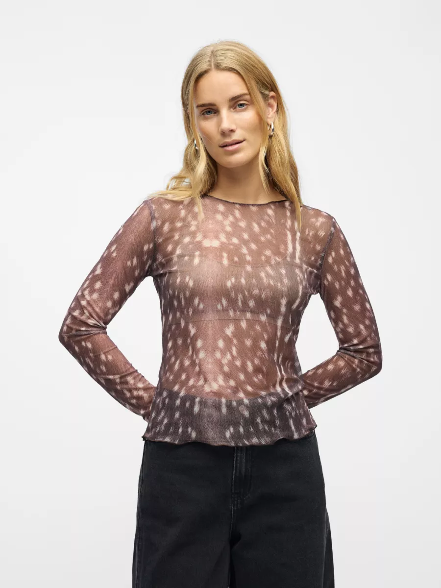 OBJECT-OBJMONTANA MESH TOP E REP-23047058-Cocoa Brown-CHOCOLADE