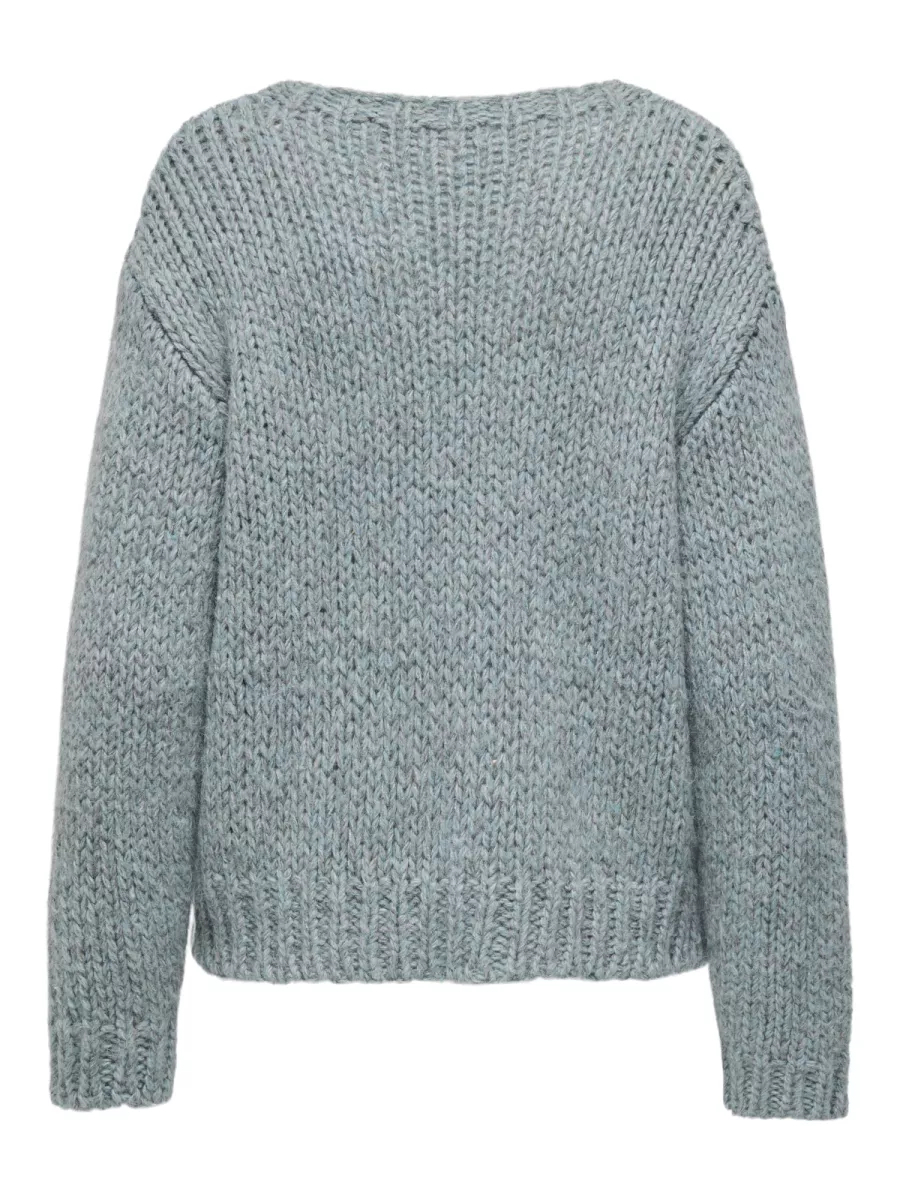 ONLY-ONLMILLE LS O-NECK KNT-15358518-Arona-BLUE