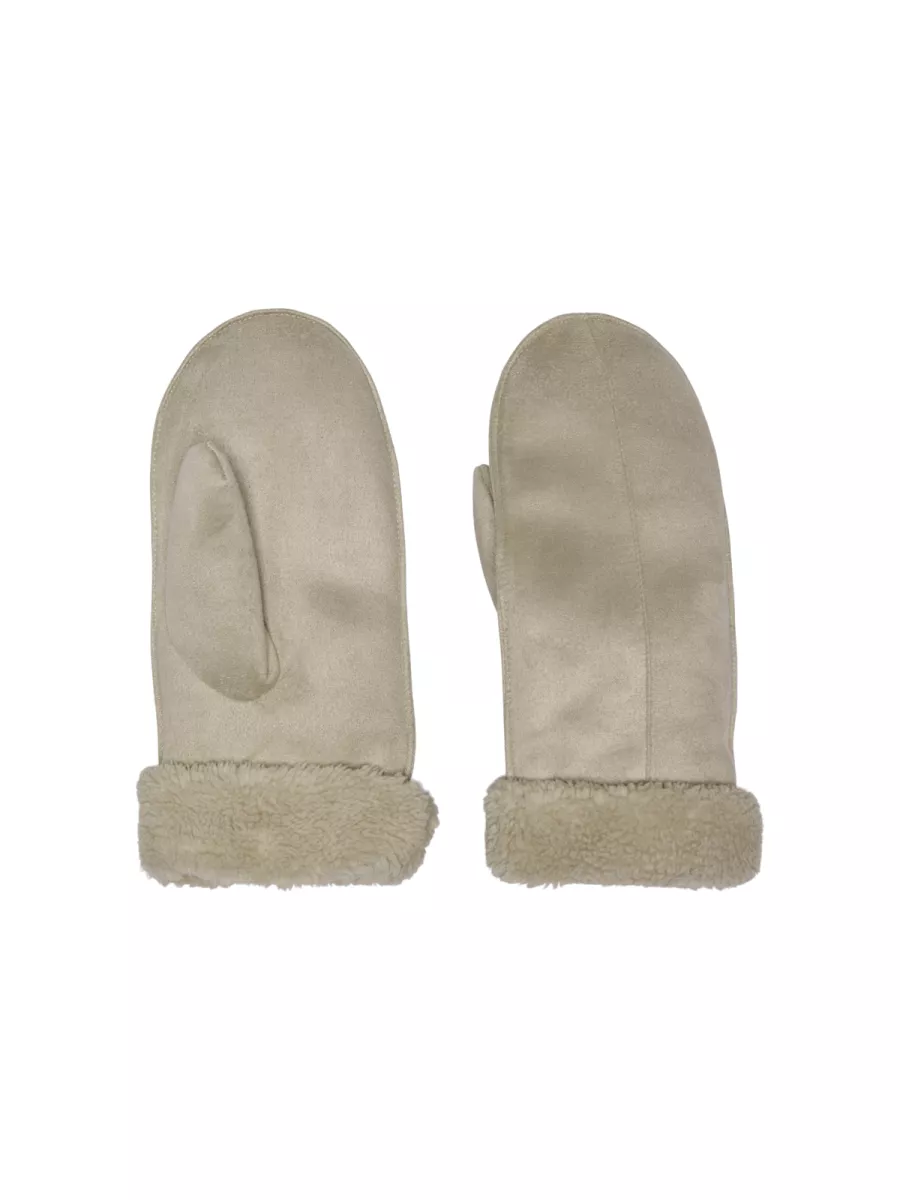 ONLY-ONLNICKI FAUX SUEDE MITTENS ACC-15343621-Biscotti-BRUIN