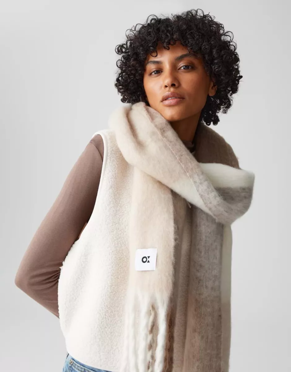 Opus-Ascottie scarf-10476312433385 Ascottie scarf-2088 Macadamia-LICHT BRUIN