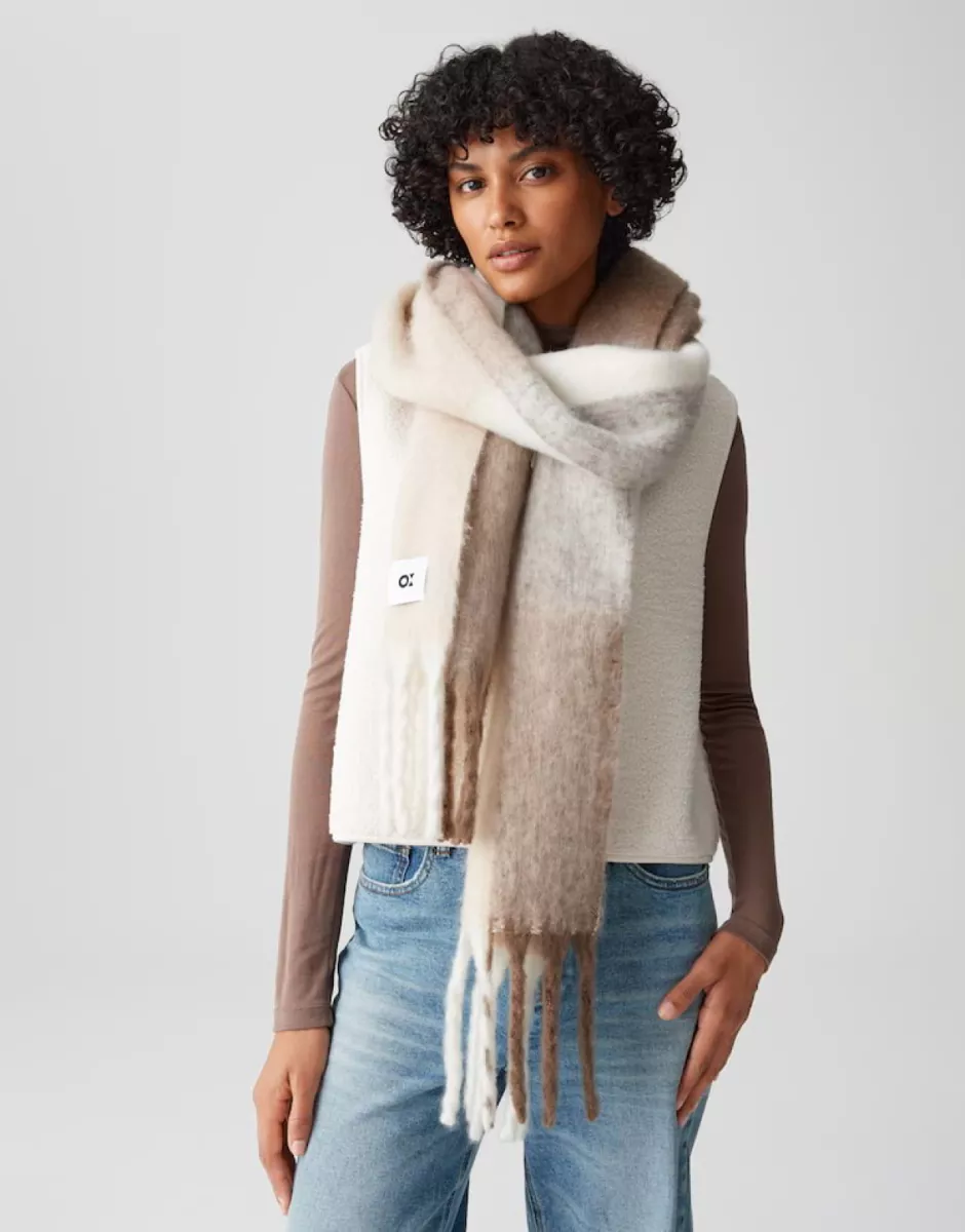 Opus-Ascottie scarf-10476312433385 Ascottie scarf-2088 Macadamia-LICHT BRUIN