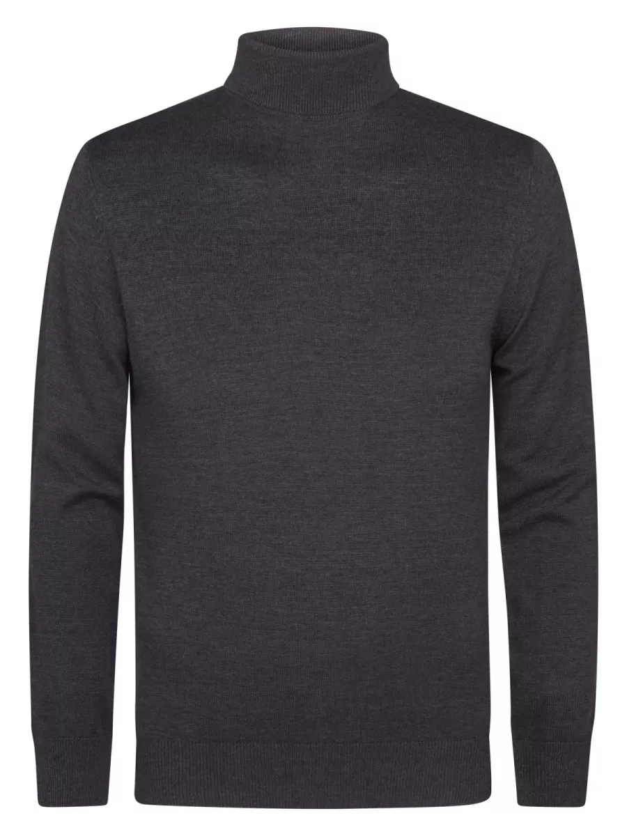 PETROL INDUSTRIES-Men Knitwear Collar Basic-M-ROS-KWC260-5120 Sky captain-NAVY