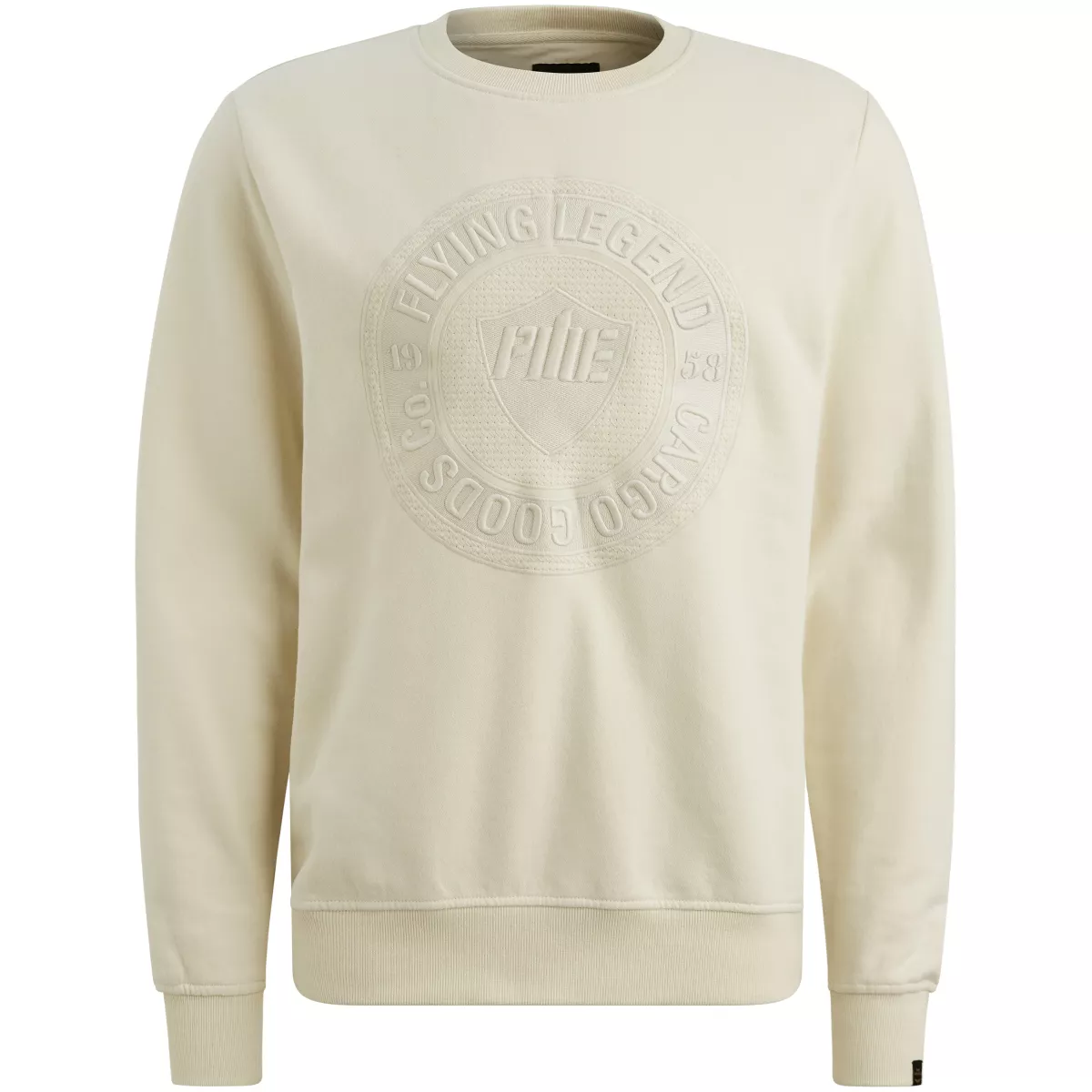 PME LEGEND-Crewneck dry terry-PSW2510481-7013 Bone white-BEIGE
