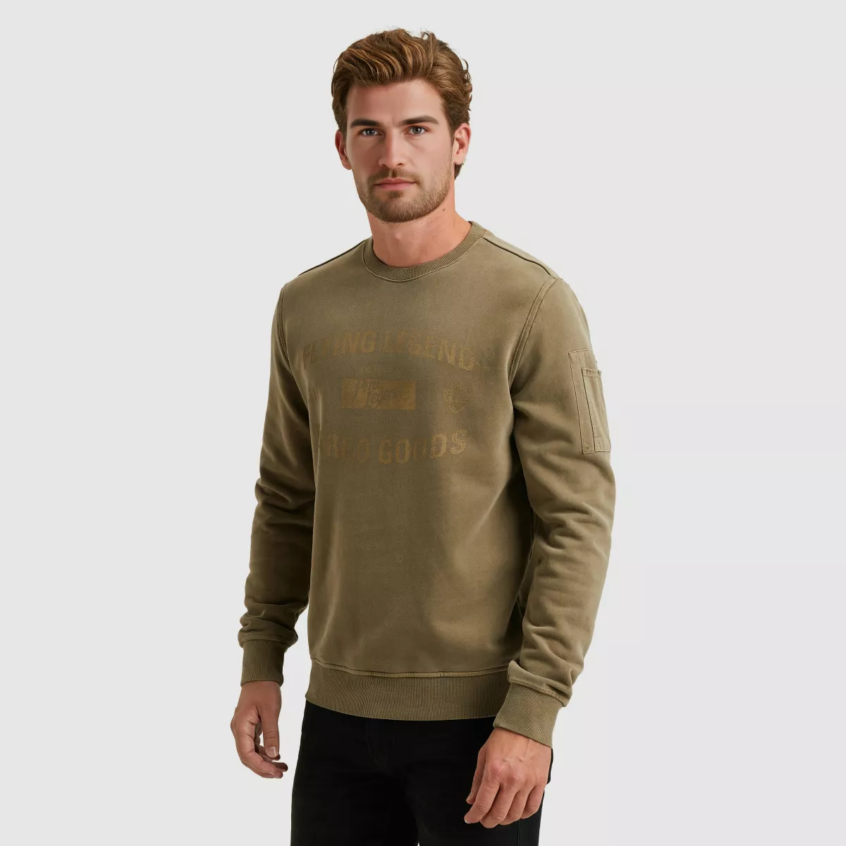 pme-legend-crewneck-peach-fleece-gd-psw2510473-6389-dusky-green-groen-2 PME LEGEND-Crewneck peach fleece gd-PSW2510473-6389 Dusky green-GROEN