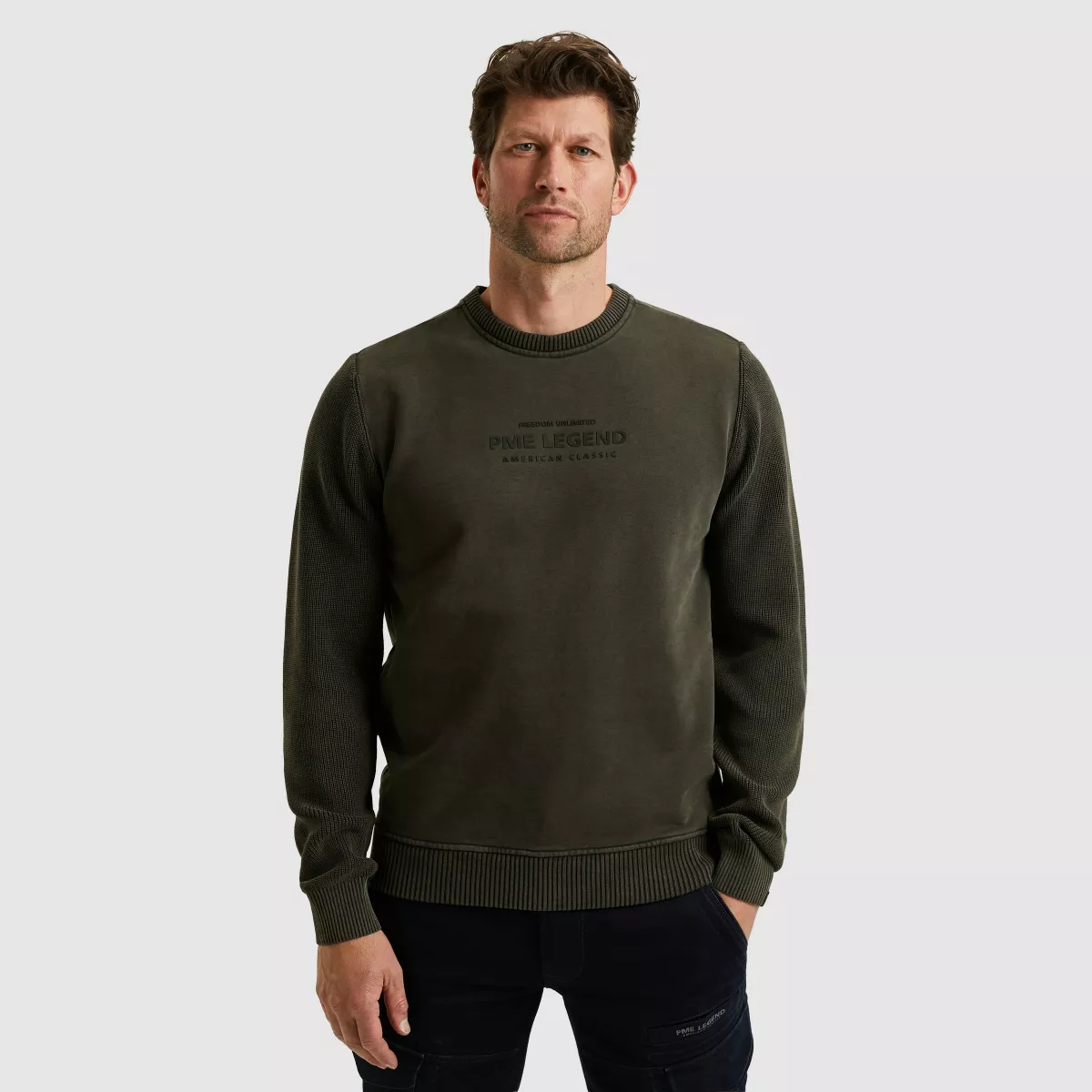 pme-legend-crewneck-sweat-knit-combination-psw2510323-9703-dark-grey-donker-grijs-grafiet-2 PME LEGEND-Crewneck sweat knit combination-PSW2510323-9703 Dark grey-DONKER GRIJS/GRAFIET