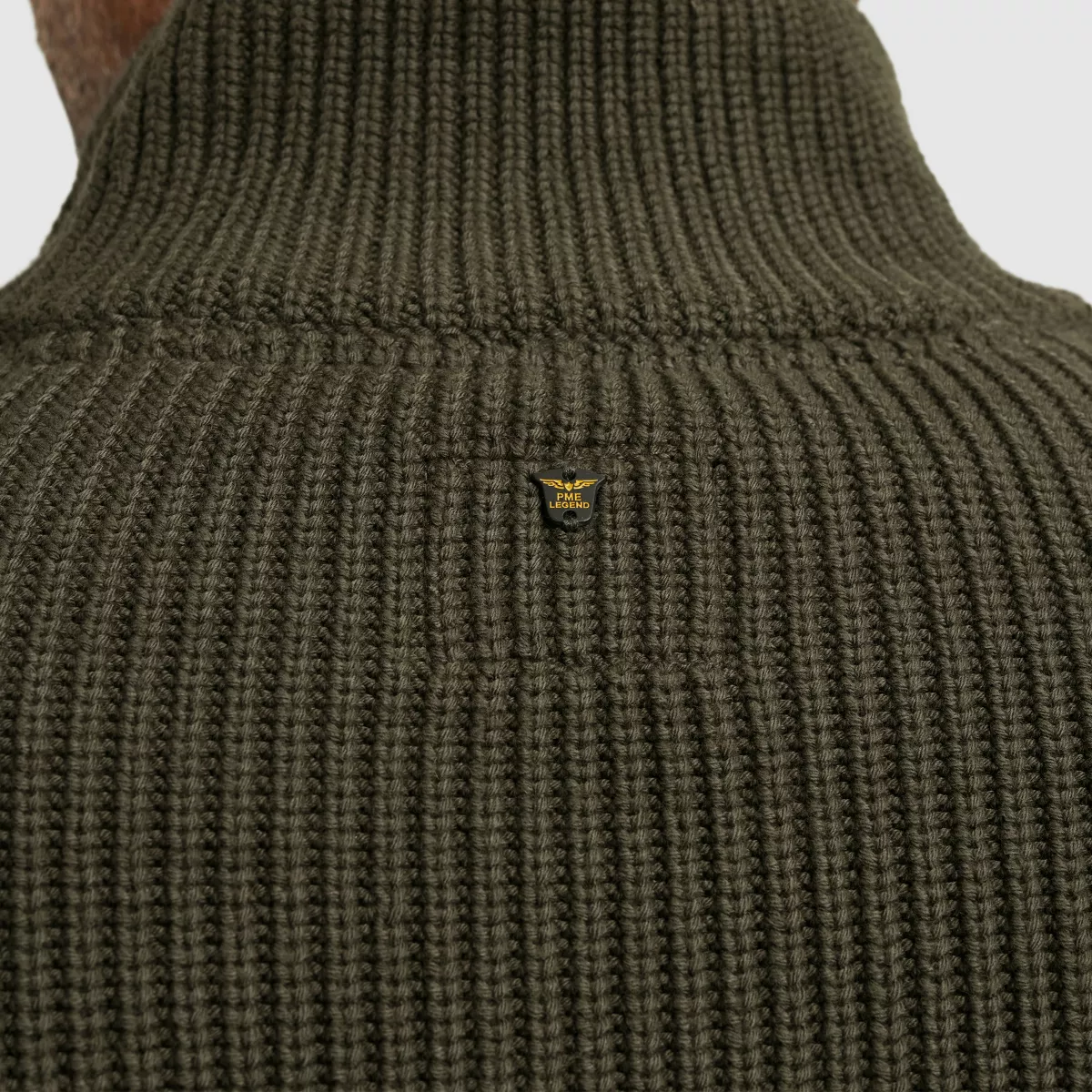 pme-legend-half-zip-collar-cotton-mix-yarn-pkw2509324-8039-beluga-bruin-6 PME LEGEND-Half zip collar cotton mix yarn-PKW2509324-8039 Beluga-BRUIN