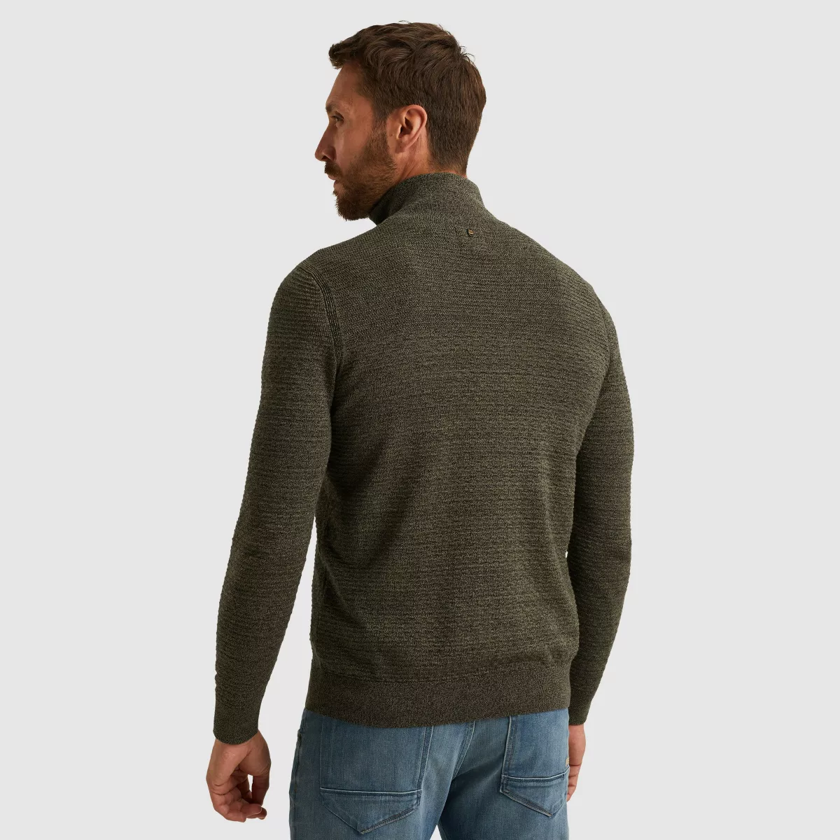 pme-legend-half-zip-collar-cotton-mouline-organic-pkw2510301-6389-dusky-green-groen-3 PME LEGEND-Half zip collar cotton mouline (organic)-PKW2510301-6389 Dusky green-GROEN