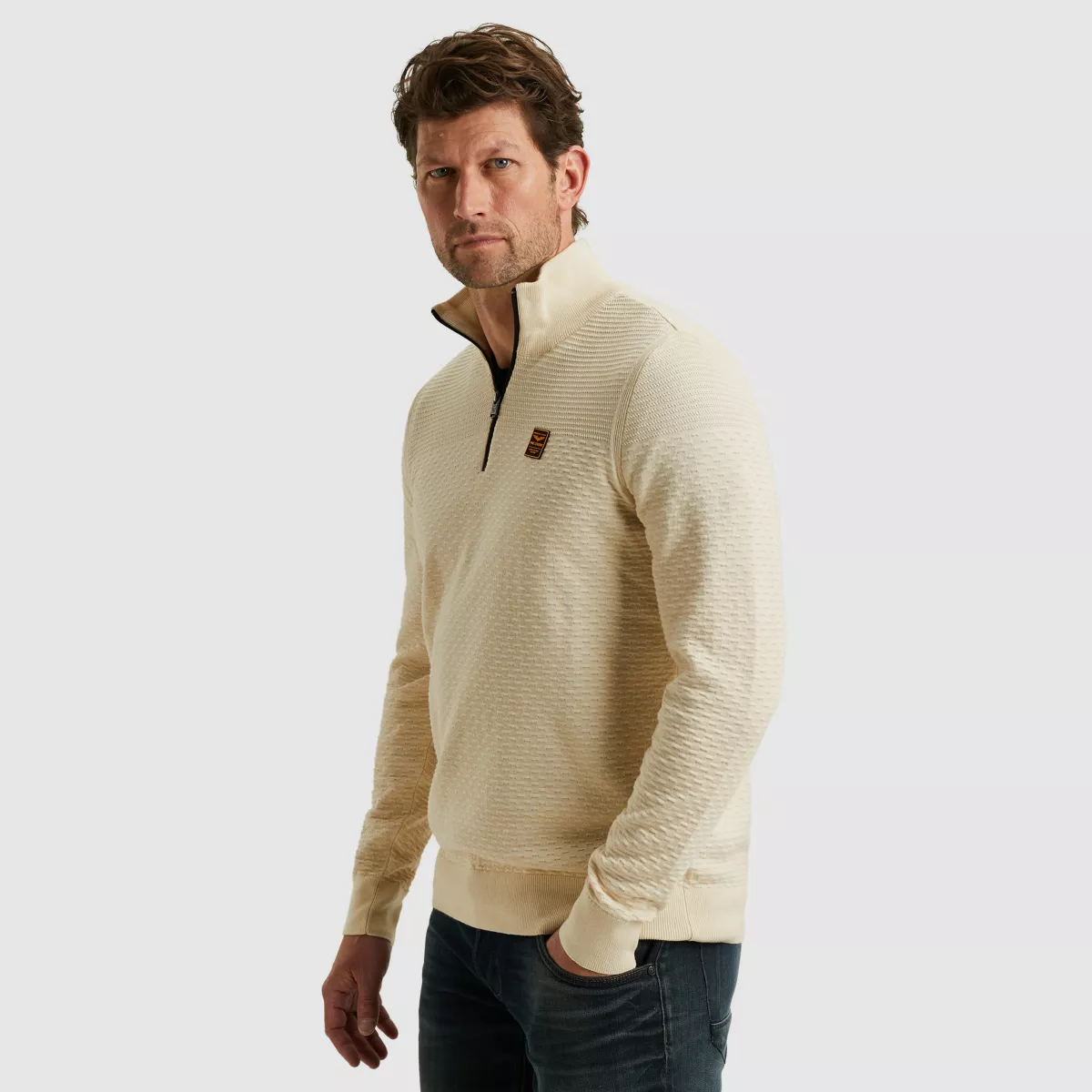 pme-legend-half-zip-collar-cotton-mouline-organic-pkw2510301-7013-bone-white-wit-2 PME LEGEND-Half zip collar cotton mouline (organic)-PKW2510301-7013 Bone white-WIT
